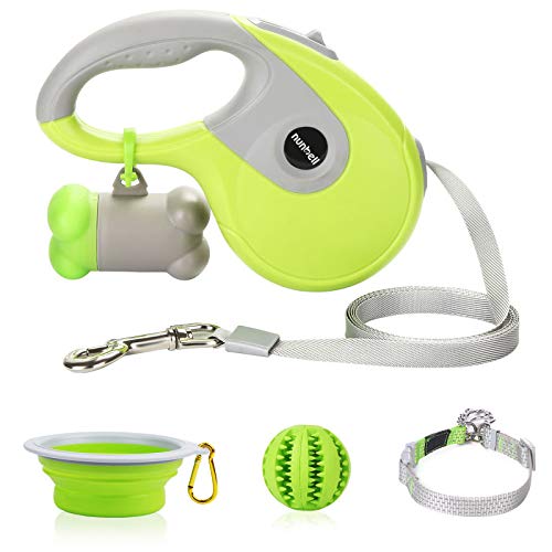 Nunbell Retractable Dog Leash,Heavy Duty 16ft Retracting Pet Leash with
