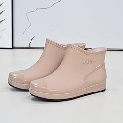 Women's Fashion Rain Boots Warm Water Proof Rubber