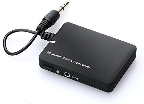 Bluetooth Transmitter, Paratron Wireless Portable Transmitter for Home Audio Music Streaming Sound System with 3.5 Mm Stereo Output for TV PC Audio Devices Connect to Bluetooth Devices, Black