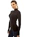 PattyBoutik Women's Turtleneck Eyelet Inset Sweetheart Sweater