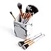 Tenmon PU Material Marble Design Makeup Brush Holder for Concealer Brush Eye Shadow Brush Angled Liner Brush Eyeliner Brush Blending Brush