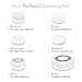 Waterproof Electric Face & Body Exfoliating Spin Brush Set-Upgraded 2 Speed Motor, 6 Detachable Brush Heads & Travel Case- Advanced Microdermabrasion for Gentle Exfoliation and Deep Scrubbing