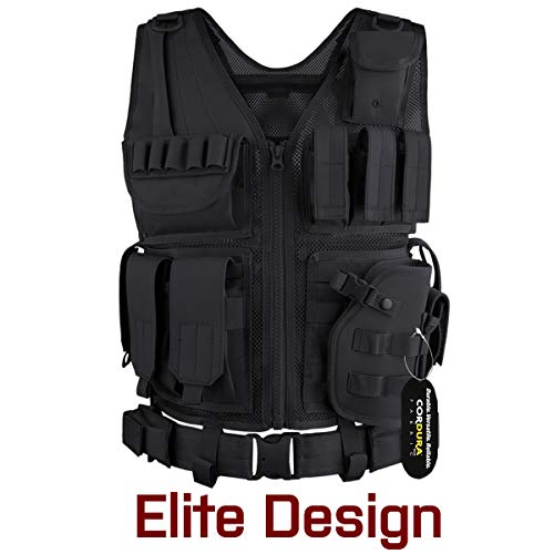 GLORYFIRE Tactical Vest Airsoft Tactical Vest 1000D Cordura Fabric
