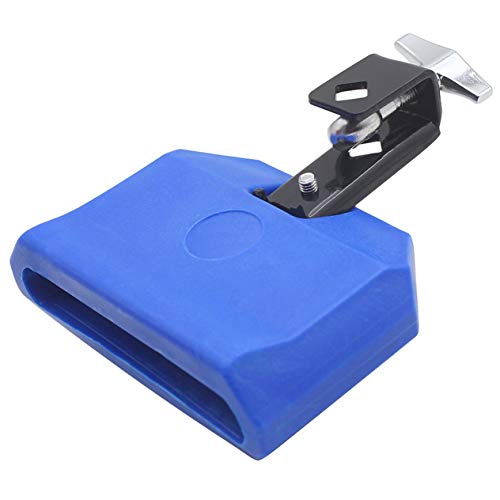Cheekbone 2019 Newest 1PC Blue Percussion Drum Bell Block Cowbell Cow Bell Mountable Mallet Musical Instrument Accessory Parts