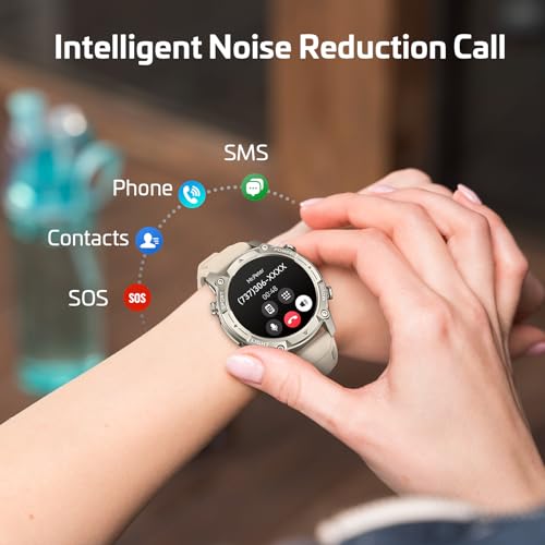 Smartwatch Men Women with GPS, Offline Maps & 6 Satellite Navigation System, 5ATM Waterproof, 21 Day Battery, AI Voice Assistant, 178 Sports Modes, Fitness Tracker with Heart Rate Monitor & Sleep Monitor for Android iOS