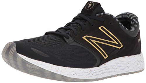 New Balance Men's NYC Zantev3 Running Shoe, Black/Gold, 7 D US