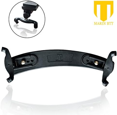 MaRinBTT Violin Shoulder rest for 4/4 3/4 sizes - COLLAPSIBLE, ADJUSTABLE Feet, Height and Width Fit for Beginners and Professionals - Made of Carbon Fiber with SECURE and COMFORTABLE Grip