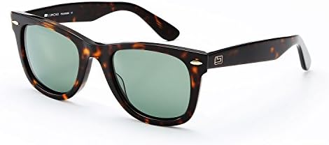 Wayfarer sunglasses for men polarized with MAZZUCCHELLI acetate frame,High-Definition lens ,UVA/UVB protection