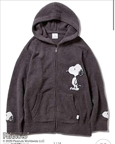 Amazon Co Jp ジェラートピケ ジェラピケ スヌーピー Homme ジャガードパーカ Mサイズ ホビー