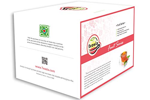Teasia Brand Tea Pods, Black Currant, Fruit Series, 36-count All Natural GMO-free Hot & Iced Tea Single Serve Capsules for Keurig Brewers