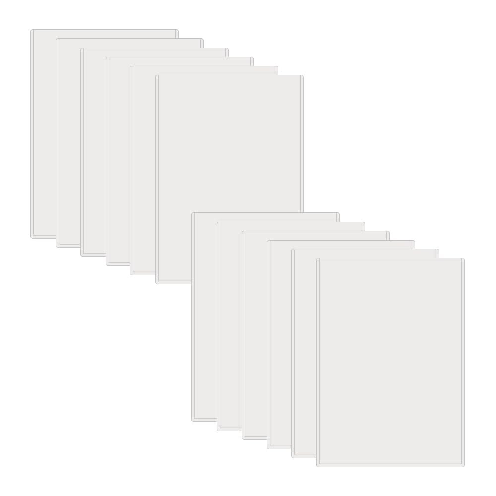 UMCHU Pack of 12 Business Card Pockets, Document Protective Covers, Translucent Plastic Waterproof Pockets, to Protect Your Cards or Photos (Vertical)
