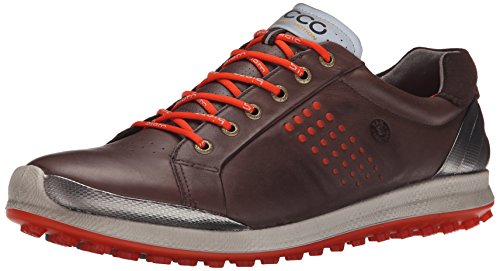 Ecco men s biom hybrid 2 golf shoe, mocha/fire, 44 eu/1…