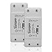 BATIGE 2-Pack WiFi Switch Work with Alexa Wireless Smart Switch Module ABC Shell Socket For DIY Smart Home Sonoff