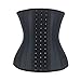 FeelinGirl Women's 25 Steel Bone Latex Waist Cincher Corset With 3 Rows Of Hooks