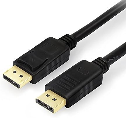 DP to DP Cable, CoocoTech 6ft/1.8m Displayport to Displayport Cable Gold Plated Male to Male Black Display Cable 4K Resolution Ready