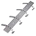 HOMEIDEAS Coat Hook Rack Wall Mounted 11-Inch Brushed Nickel SUS304 Stainless Steel Bath Towel Hook Coat Rail Double 4 Hooks