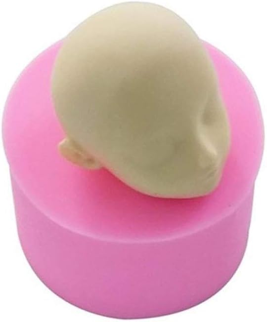 Mini Human Dolls Head Silicone Mold, Polymer Clay Molds,Mold for Sugar Craft Chocolate Candy Making