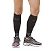 Zensah Ultra Compression Leg Sleeves for Running, Shin Splint Relief, Black,Large