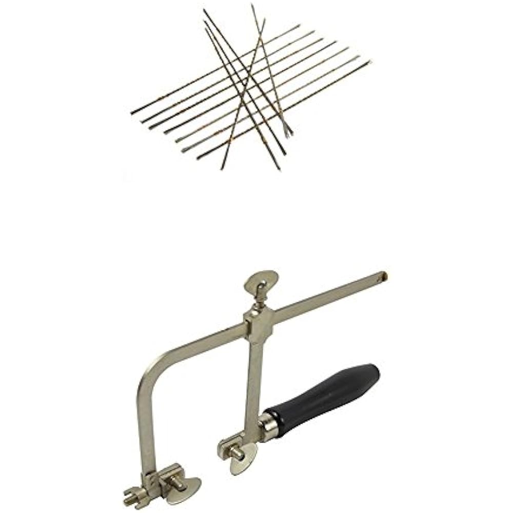 815JSB Jeweler's Piercing Saw Blade Set (144 PC.) With Frame Hand