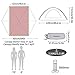 Bessport Camping Tent 1 and 2 Person Lightweight Backpacking Tent Waterproof Two Doors Easy Setup Tent for Outdoor, Hiking Mountaineering Travel