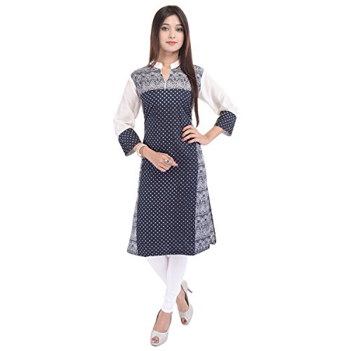 Chichi casual printed black women s kurti