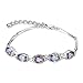 JewelryPalace Natural Quartz Adjustable Tennis Bracelet 7.5