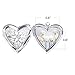Wholesale 12 PCS Heart Shaped Photo Locket Silver Tone Aromatherapy Essential Oil Diffuser Locket Pendant Hollow Filigree Charm Pendant Bulk for Jewelry Making (Heart)