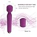 Magic Waterproof Wand Massager: Cordless Electric Massager - Handheld Massager with all Silicone Head - 10 Vibe Mode Personal Massager - USB Charged Massager Cordless for Women and Men