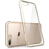 i-Blason Halo Series Case Designed for iPhone 7 Plus/iPhone 8 Plus, [Scratch Resistant] Clear for iPhone 7 Plus/iPhone 8 Plus Cover (Clear/Gold)