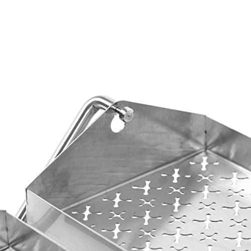 BBQGuys Signature Rib Rotisserie Rotating BBQ Grill Trays BBQRRW