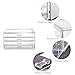 Cozihoma 4 Tier Makeup Organizer Multi-Function Acrylic Carousel Makeup Drawer Organizer Cosmetic Storage Box Fits for Lots of Cosmetics Jewelry Watches Display Cube (Cosmetic)