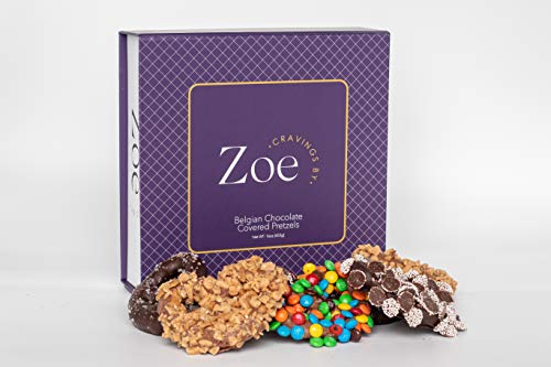 'Cravings by Zoe' Belgian Chocolate Covered Pretzels - An Assortment of Milk and Dark Chocolate - The Unmatched Chocolate Experience | Special Gift for All Occasions (Milk and Dark Chocolate)