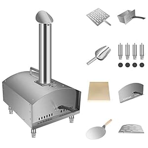TOPQSC Pizza Oven met schoorsteen outdoor pizza ovens met schoorsteen Pizza Kit Pizza Oven Kit pizza steen, pizza steen…