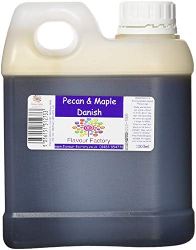 Flavour Factory Intense Food Flavouring, 1000 ml, Pecan and Maple Danish
