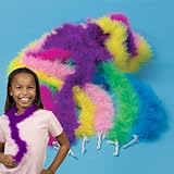 Mini Marabou Dress Up Boas Assorted Colors (12), Health Care Stuffs