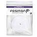 Fosmon (25 Feet - White) RJ45 CAT6 Snagless Ethernet Patch Cable [FLAT Tangle Free] - Ultra Speed Gigabit - Modem / Router / LAN / Printer / MAC / Laptop