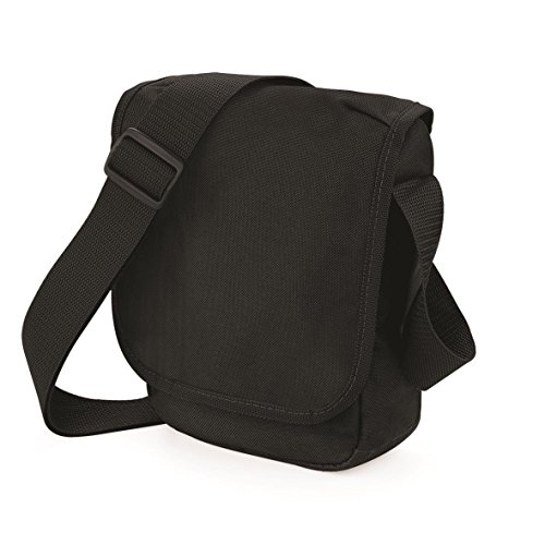 Mini Reporter Shoulder Bag by BagBase - 8 Colours Available - Black -