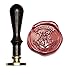 UNIQOOO Arts & Crafts Hogwarts Ministry of Magic Badge Wax Seal Stamp Starter Kit- Red, Gold, Black Wax Sticks with Tea Candles and Spoon- Great Christmas Gift Idea for a Friend or Relative
