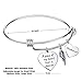 Elegant Chef Husband Memorial Bangle Bracelet- A Piece of My Heart Lives in Heaven- Remembrance Sympathy Gift