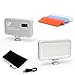 LED Video Light, On-Camera Video Light, LP 112 LED Continuous Portable Photography Lighting Kit with Color Filters, Pouch, USB Charging Cable