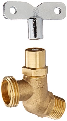 B and K Industries 102-333HC 1/2-Inch MIP Brass No Kink Hose Bibb