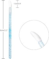 G2PLUS 100 PCS Lip Brushes Multi-Colored Lip Wands Crystal Lipstick Applicators view 4