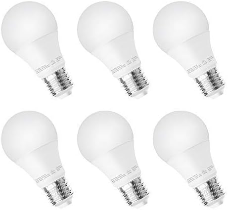 NOVELUX A19 Dimmable LED Light Bulb 100W Equivalent, 15W, 1500LM, 5000K (Daylight), E26 Medium Screw Base for Home, Kitchen, Living Room, 5 Years Warranty, Energy Saving UL Listed Pack of 6
