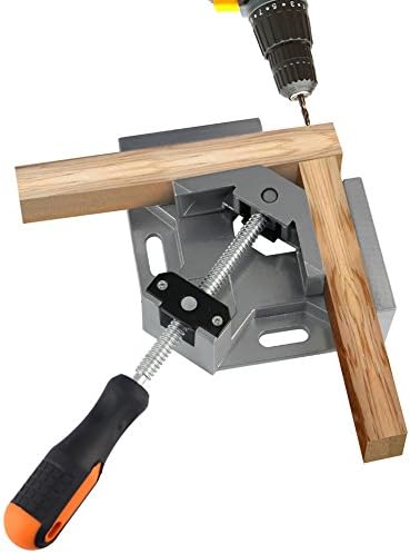 Zilong 90 Degree Corner Clamp, Adjustable Aluminum Alloy Right Angle Clamp, Picture Frame Corner Clamp for Woodworking, Engineering, Welding, Carpenter- Single Handle