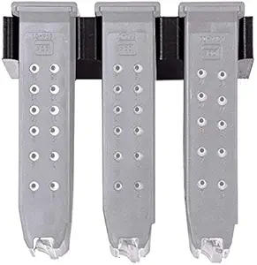 Tactical Pro Sports Glock 17 19 26 31 32 33 34 Magazine Mount | Pistol Mag Wall Display Storage Organization System | Unique Low Profile Design | Gun Safe Wall Garage | Gun Room Mounting Solution