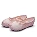 MSMAX Ballet Shoes for Girls Toddler Shoes Natural Dance Slippers for Wedding 10 M US Toddler