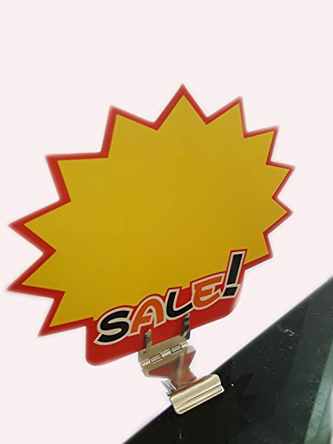 Do4U Metal POP Sign Holder Advertising Display Sign Clip Bread Store Price Tag Card Holder (Silver, 20Pcs) - Thumbnail 4