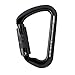 Fusion/AMP Climb Essence Aluminum Auto-Lock Modified D-Shape Carabiner Black
