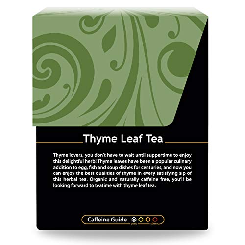Buddha Teas - Organic Thyme Leaf Tea - Herbal Tea - For Health & Wellbeing - With Antioxidants & Minerals - Clean Ingredients - Caffeine Free - OU Kosher - 18 Tea Bags (Pack of 1)