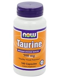 Ahora Taurine 500 mg, 100 Cápsulas (Pack de 3)